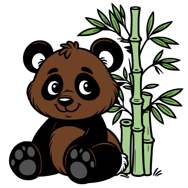 a panda bamboo