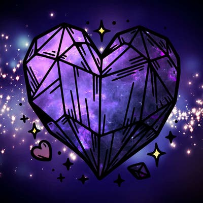 crystal heart