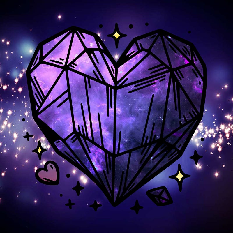 crystal heart