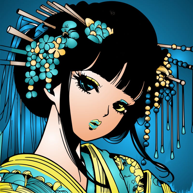 manga geisha detail