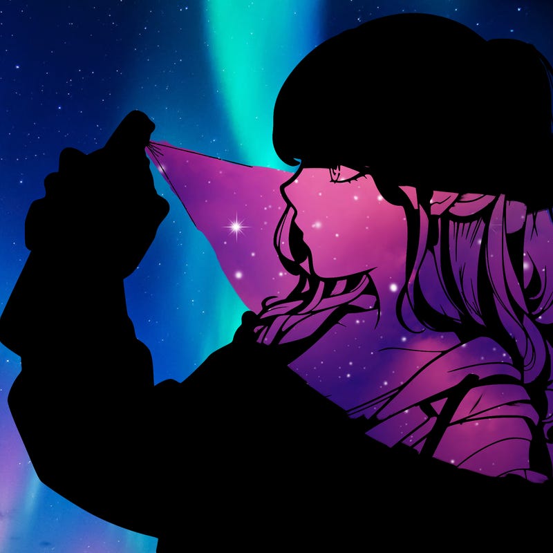 a realistic girl spray, painting