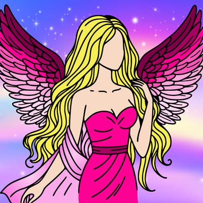 wings and woman