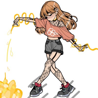 realistic girl danceing