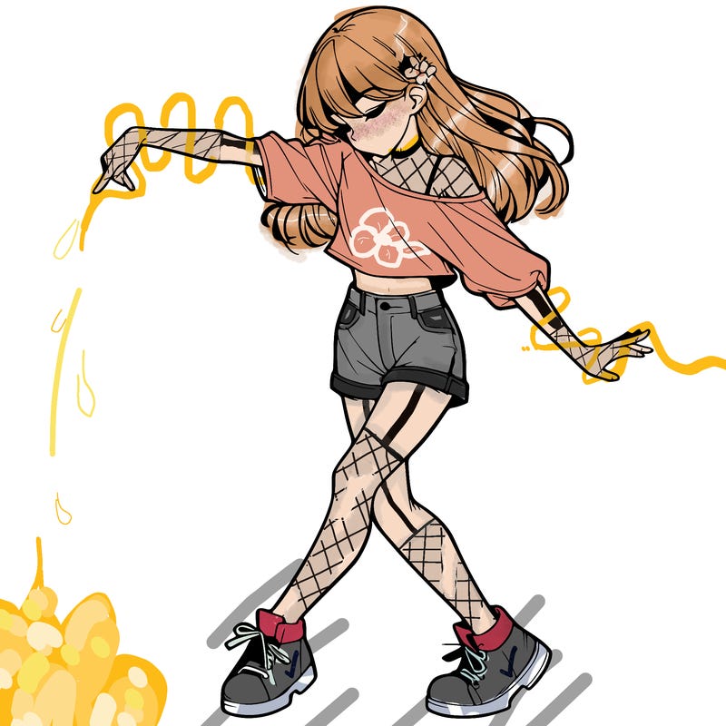 realistic girl danceing