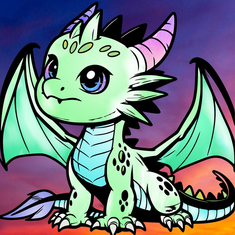 fierce baby night dragon