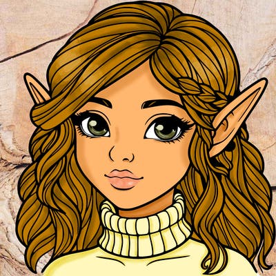realistic girl elf