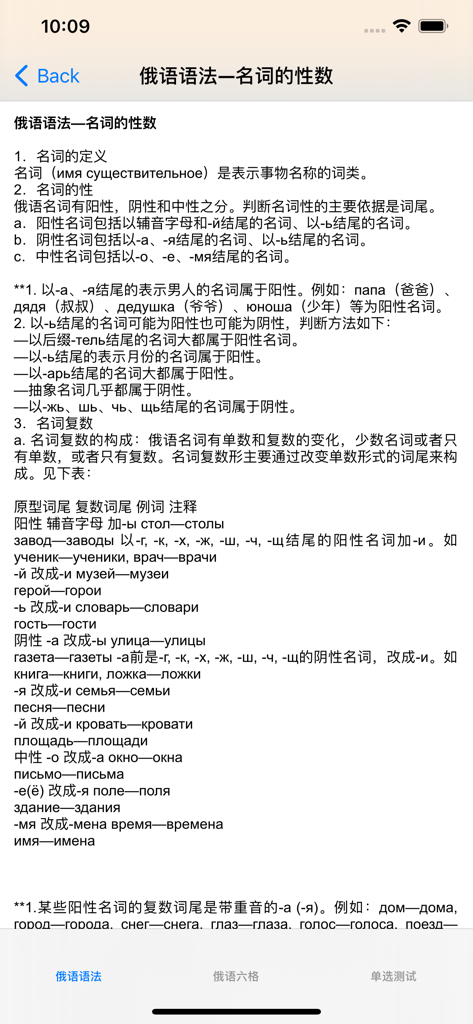 Comprehensive guide on Russian noun gender and plural rules in Chinese