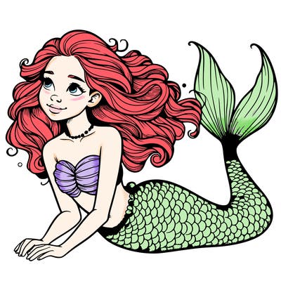 a realistic mermaid
