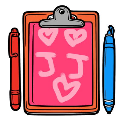 blank clip board with pen