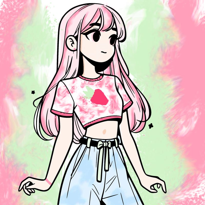 girl in a cute crop top