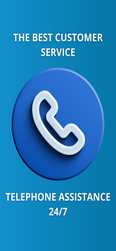 PideTaxi app screen showing 24/7 telephone customer assistance