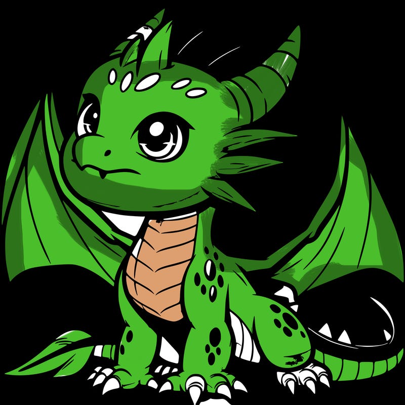 fierce baby night dragon