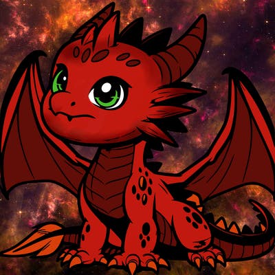 fierce baby night dragon