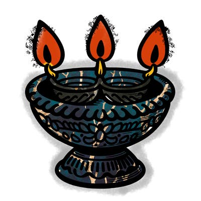 dip lamps for diwali