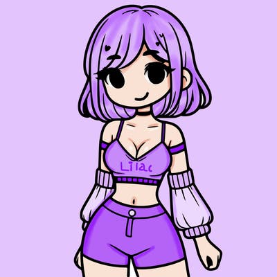 a cute girl in crop top