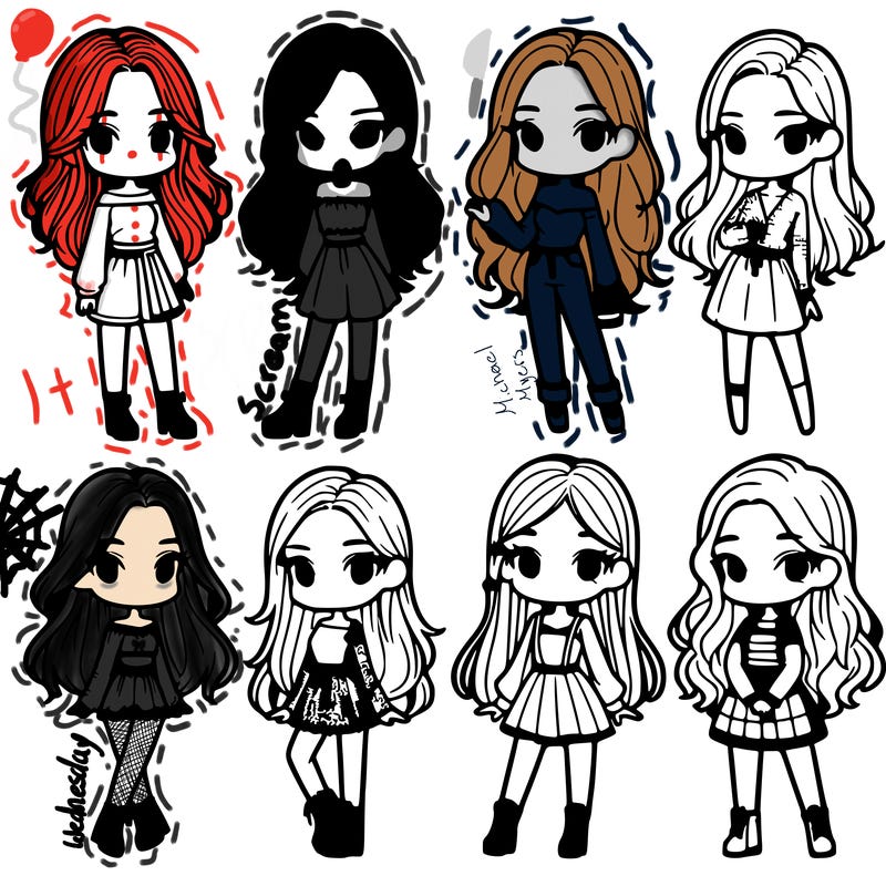 group of 6 girls