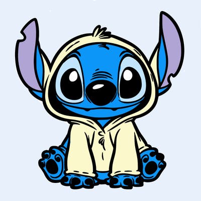 stitch in a dog costume