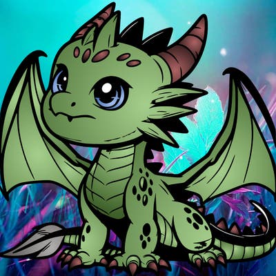 fierce baby night dragon