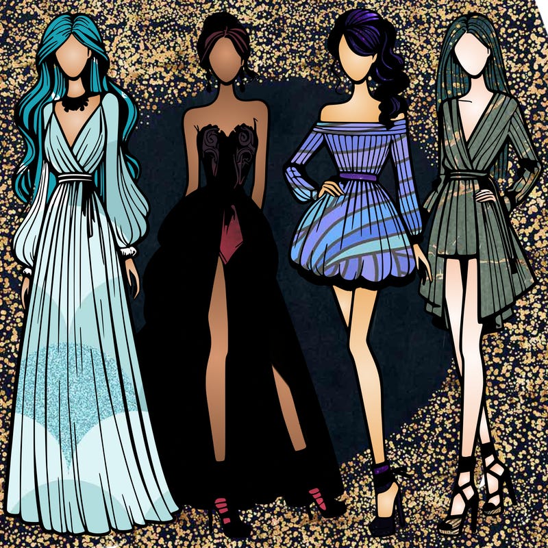 fashion models dresses