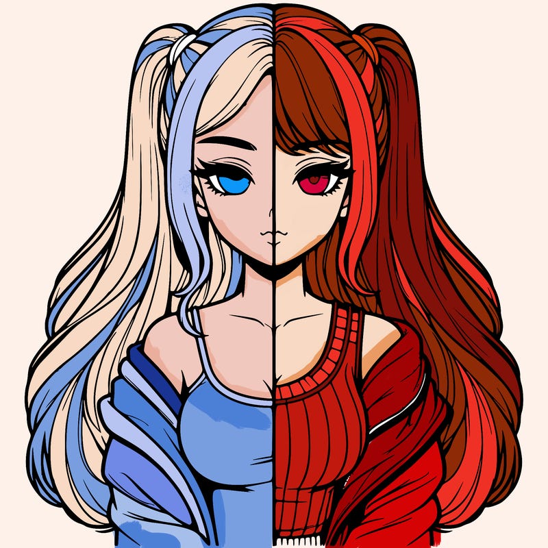 realistic girl split