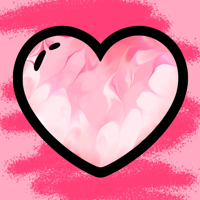 a blank heart