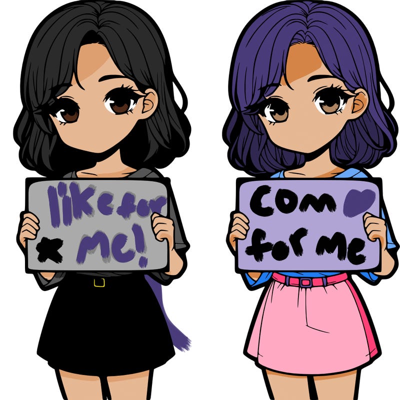 a realistic girl holding a sign