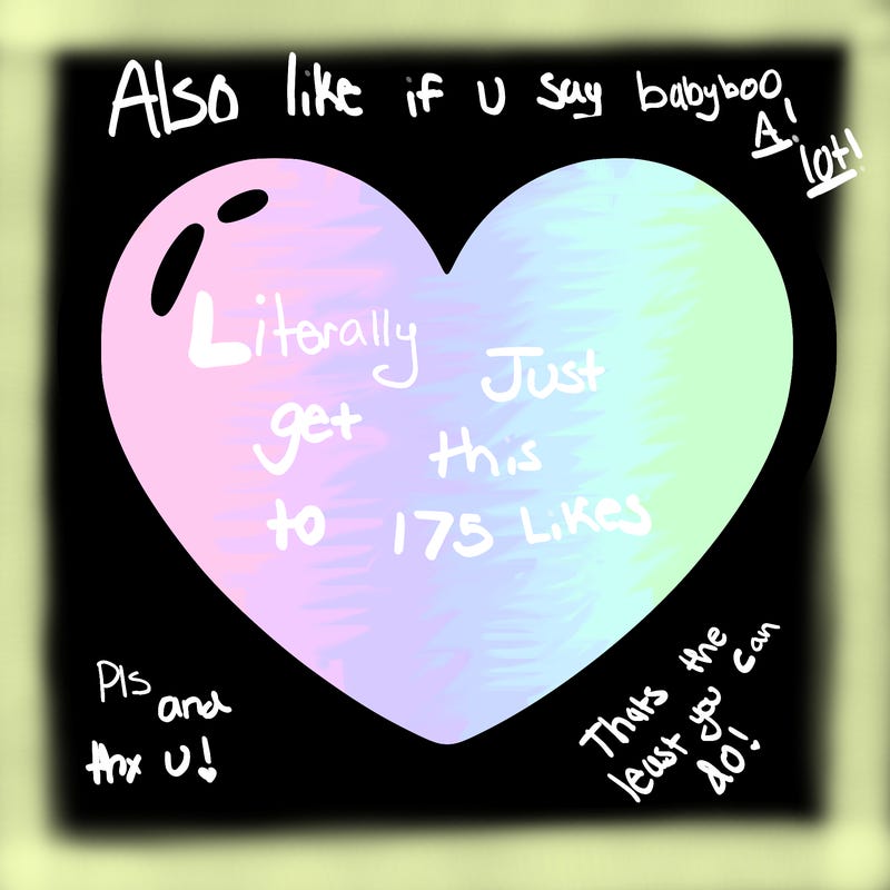 a blank heart