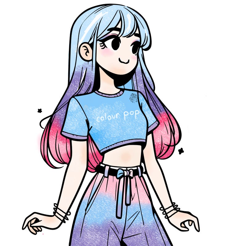 girl in a cute crop top