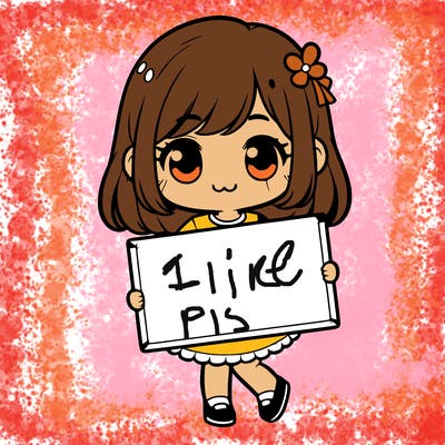 a cute girl holding a blank sign