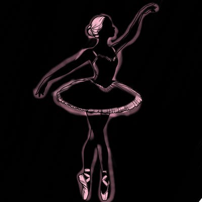 realistic ballerina