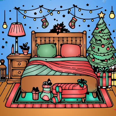 bedroom christmas