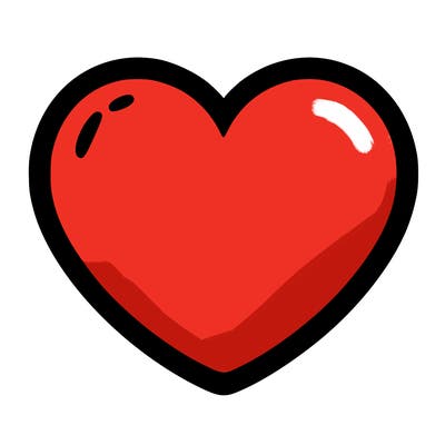 a blank heart