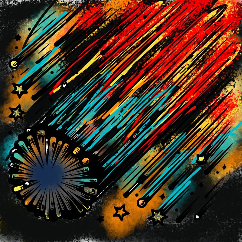 meteor shower realistic