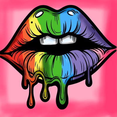 lips that look realistic and drip