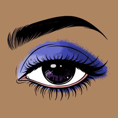 eye closed realistic