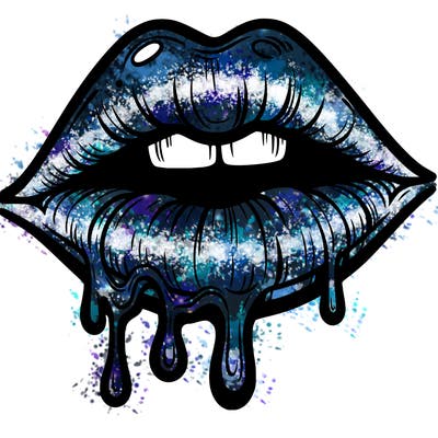lips that look realistic and drip
