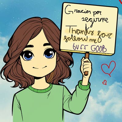 realistic girl holding up a sign