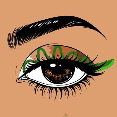 eye closed realistic