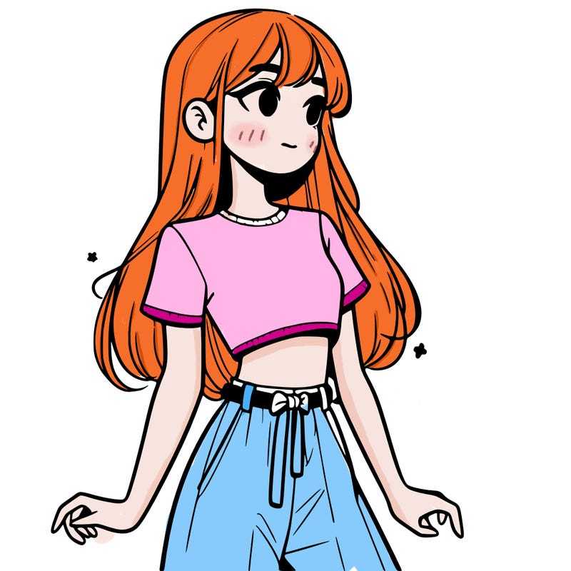 girl in a cute crop top