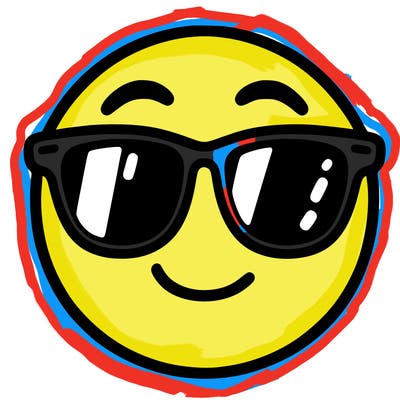 emoji with sunglasses