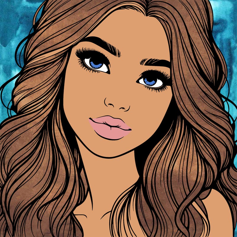 beautiful realistic girl