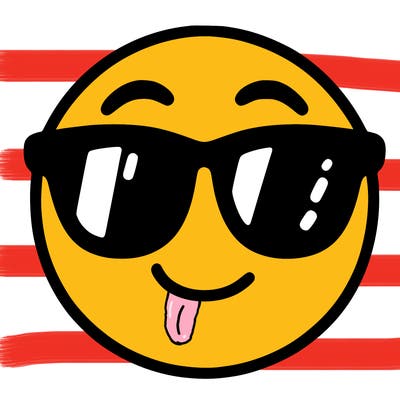 emoji with sunglasses