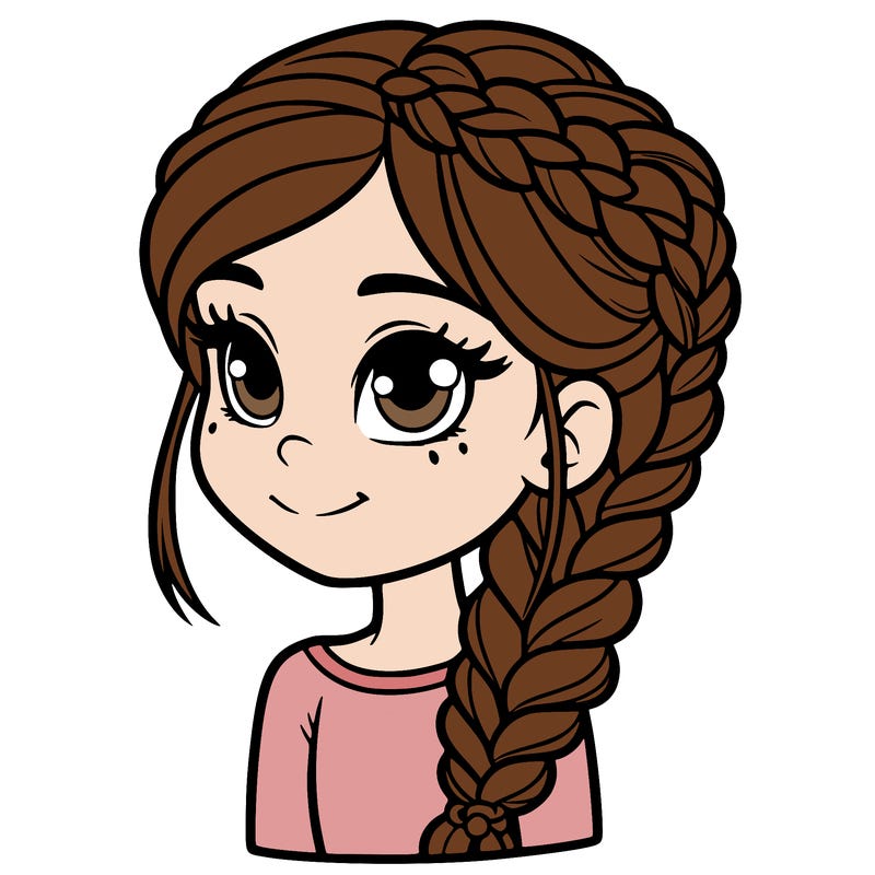 girl with braids