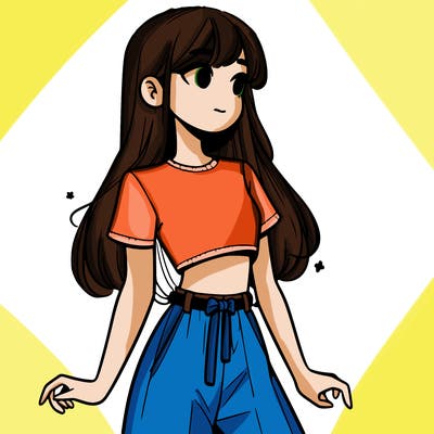 girl in a cute crop top