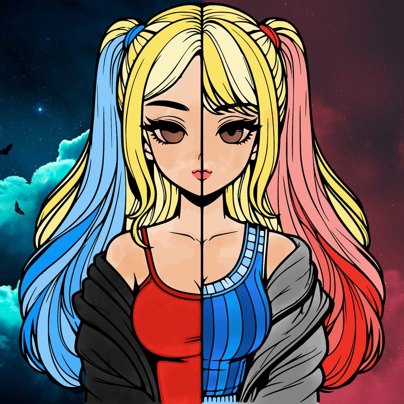 realistic girl split