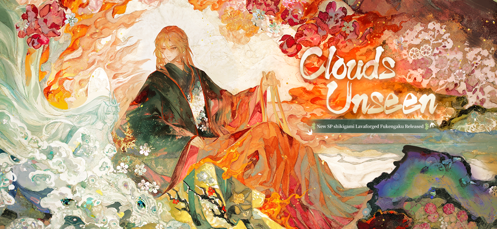 Representación artística de Lavaforged Fukengaku para la actualización Nubes Ocultas de Onmyoji