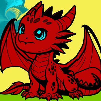 fierce baby night dragon