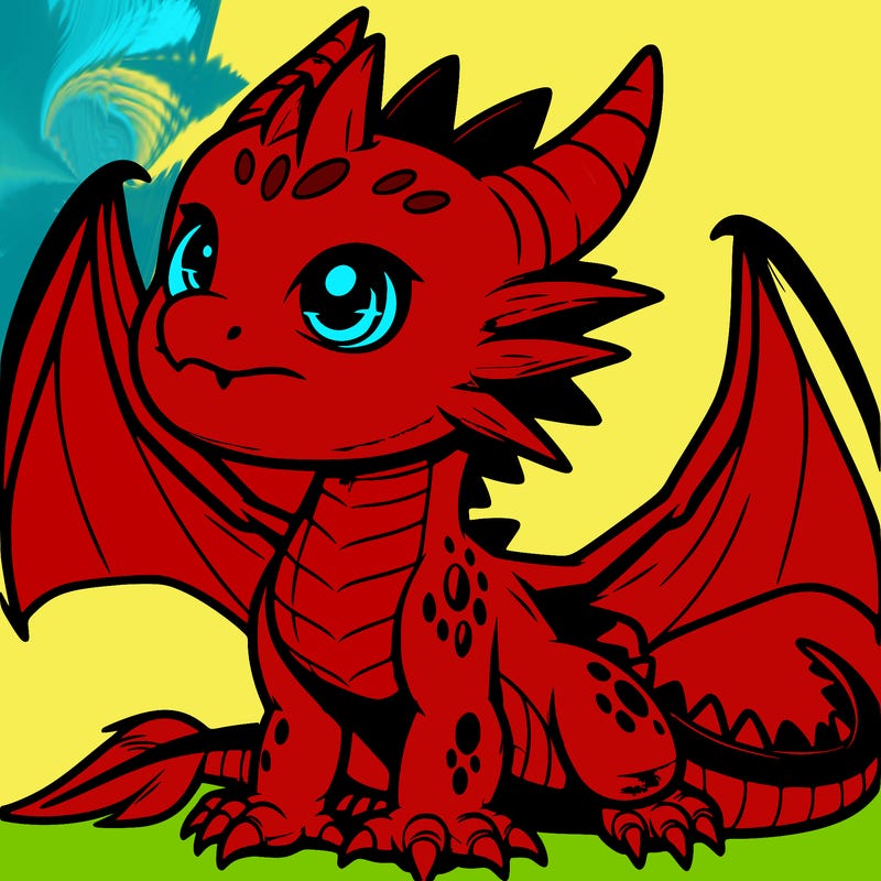 fierce baby night dragon