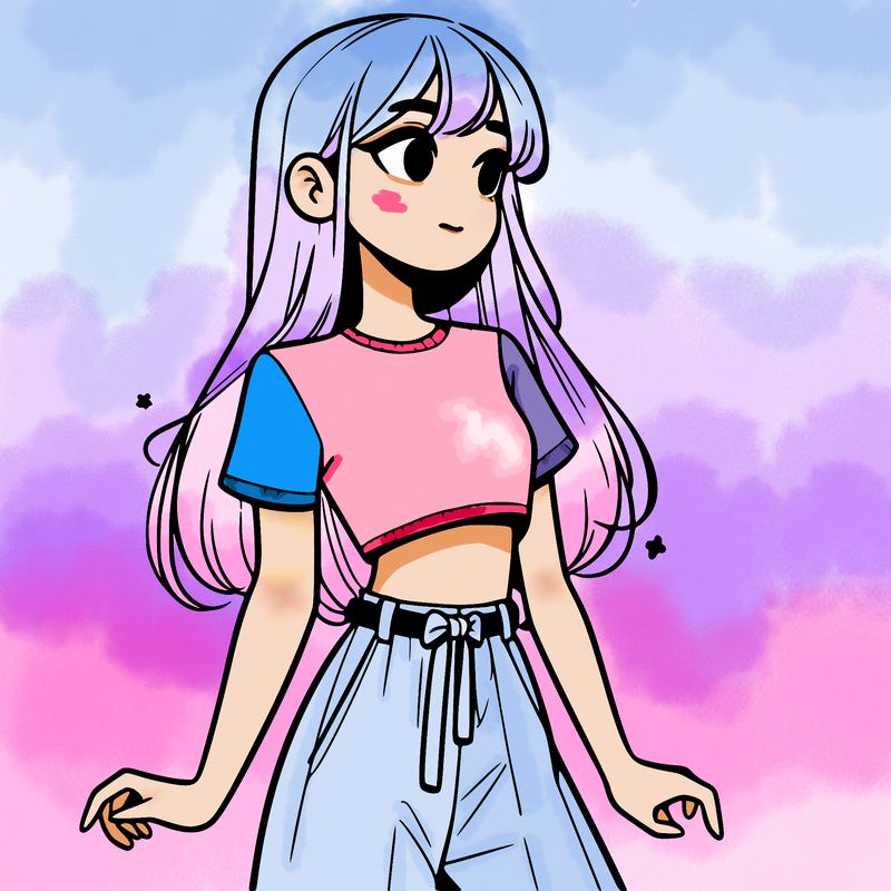 girl in a cute crop top