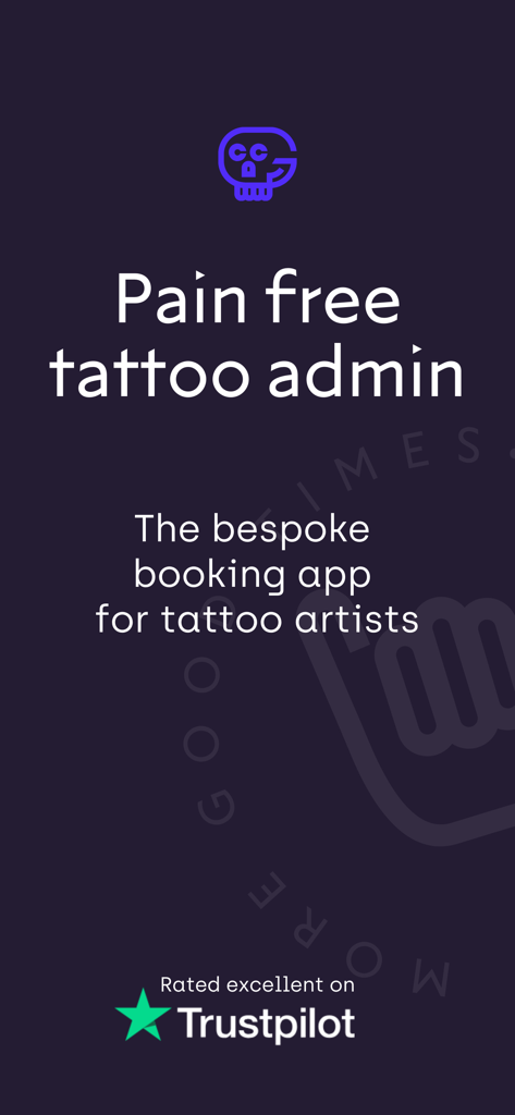 Get Ink tattoo admin and booking app for professional artists